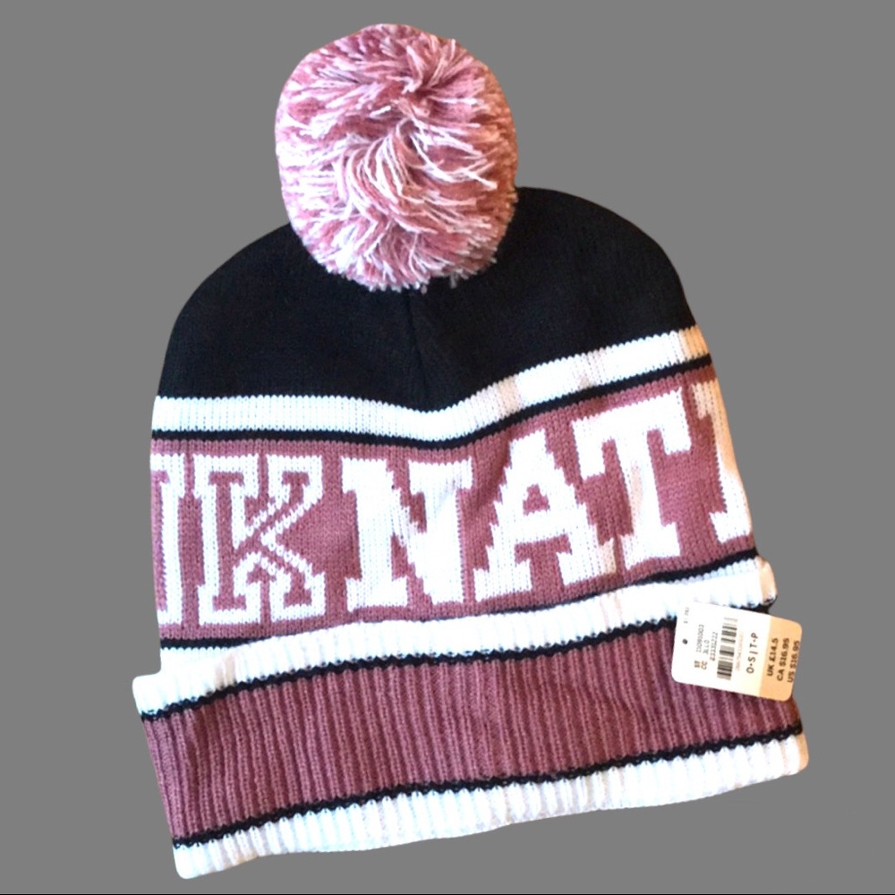 PINK Nation Knit Hat *NWT *Rare! *Collector’s Item *Limited Edition - Picture 3 of 6